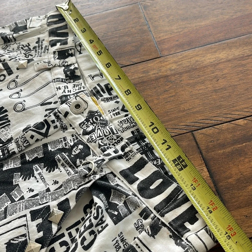 Vintage Super Lovers drop crotch 30 newspaper gothic pop punk rock streetwear - Picture 13 of 17